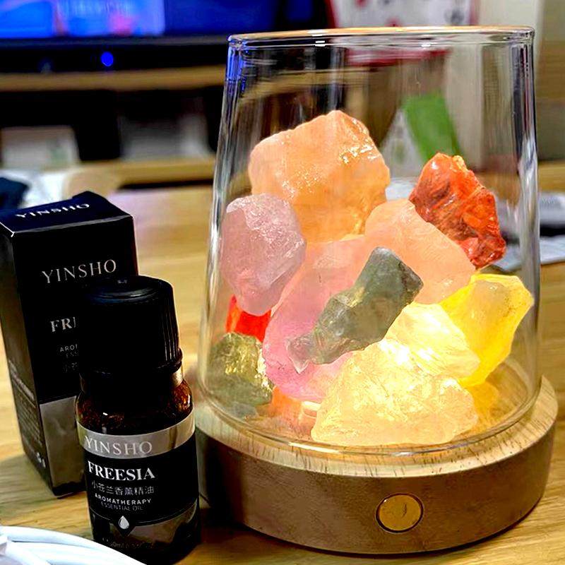 无烟香薰扩香石小夜灯持久香氛图片