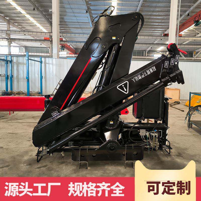 车载随车吊出口工厂可定吨6吨0吨折臂吊汽车起重机械齿条杠