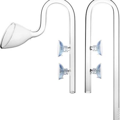 玻璃进出水口除油膜百合进水口喇叭出水口草缸过滤桶管进出水口