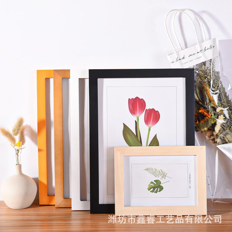 实木相框摆台6寸7810A4开素描画镜框创意照片墙装裱