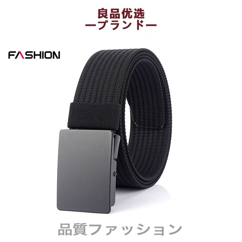 日本新品时尚男女帆布腰带简约