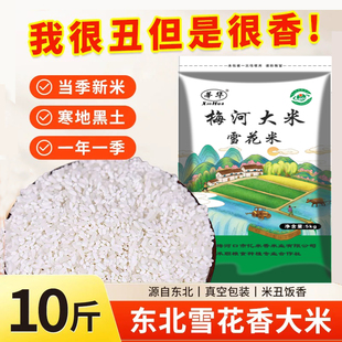 2025年新米东北吉林梅河珍珠秋田小町大米丑米熬粥馥白米5kg10斤