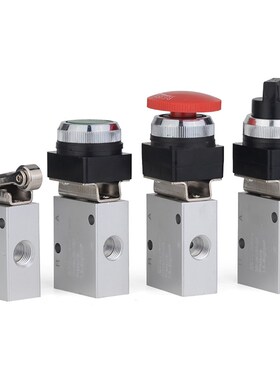 气动机械阀JM-05/06A/07手动气阀开关气缸控制阀二位三通滚轮旋钮