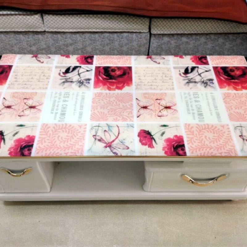 pvc软玻璃加厚彩色不透明茶几桌布防水烫水晶板餐桌垫台布长方形