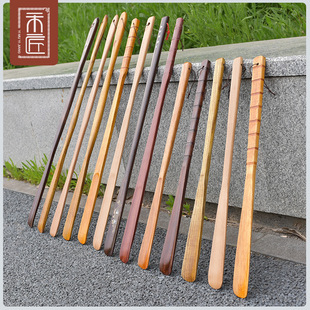 实木质鞋拔子超长免邮 长柄鞋拔穿鞋器鞋把子鞋抽懒人穿鞋提鞋器