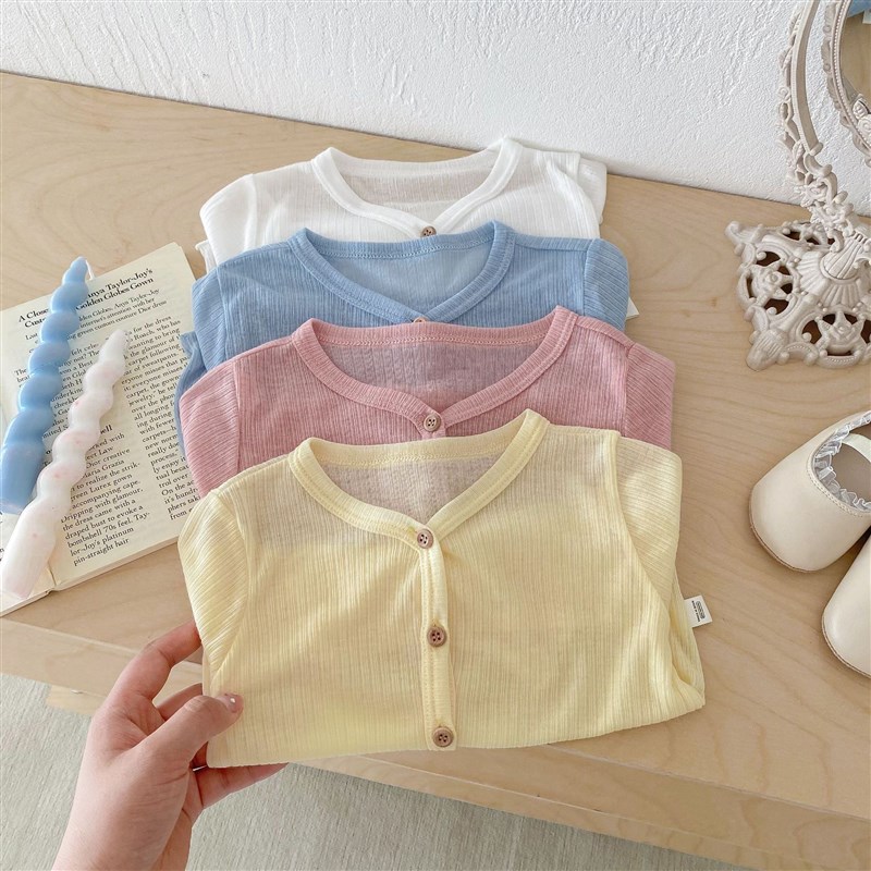 女童防晒衣夏季薄款宝宝空调衫儿童开衫外套婴儿长袖上衣夏装外搭