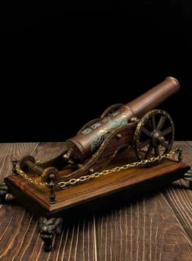 纯铜神炮摆件一炮而红工艺品铜大炮旺财补客厅角店铺开业礼品摆件