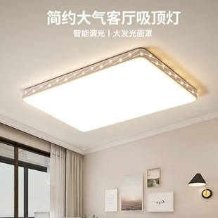 上门包安装 温馨卧室灯饰房间餐厅灯具 led吸顶灯长方形客厅灯新款