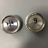 蓝光按钮AN306A盲文按键圆形电梯外呼按钮尺寸37mm A08 KD122按钮