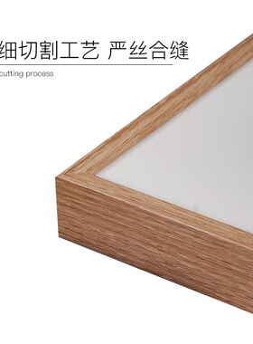 铝合金仿木纹框条铝材简约窄边油画框装裱外框广告框型材数字油画