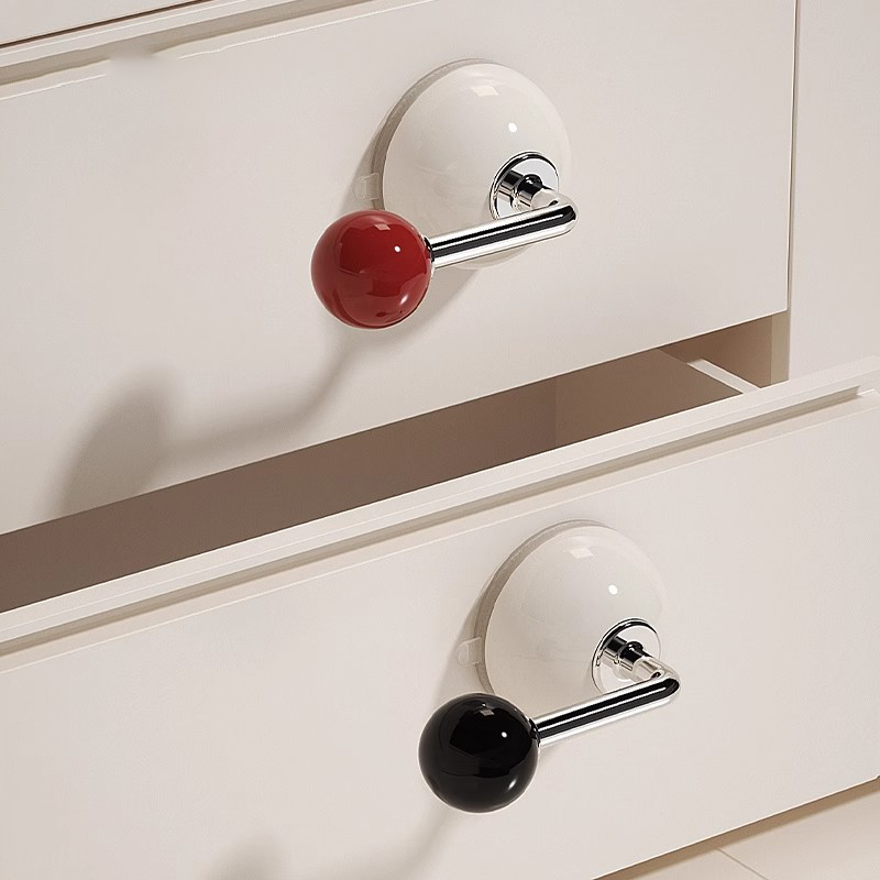 吸盘玻璃门把手免打孔卫生间柜门推拉门手柄厕所冰箱强力粘贴拉手