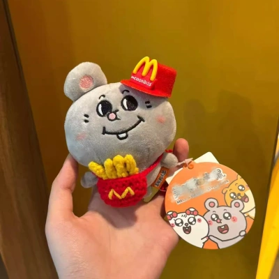 大鼠玩偶小挂件美叽和大鼠周边可爱毛绒公仔包包挂饰创意钥匙扣