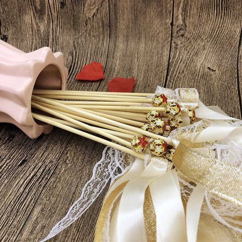新款直销彩带仙女棒魔法棒丝带拉花装饰草坪婚礼派对装饰用品气氛