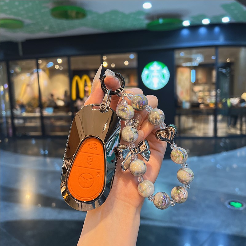 适用迈巴赫S480钥匙套新S级S400L包高级S680壳S450S580金属扣