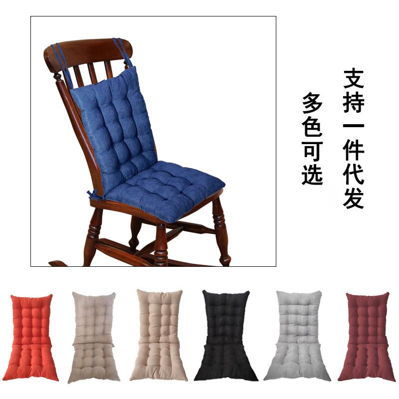 毛绒格办公室椅子连体坐垫一体式餐椅躺椅靠垫腰靠一体椅垫护腰