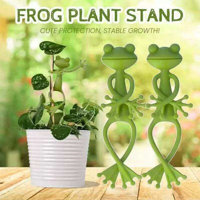 新款青蛙植物创意个性绿植园艺固定神器造型室外水培扶正器支架