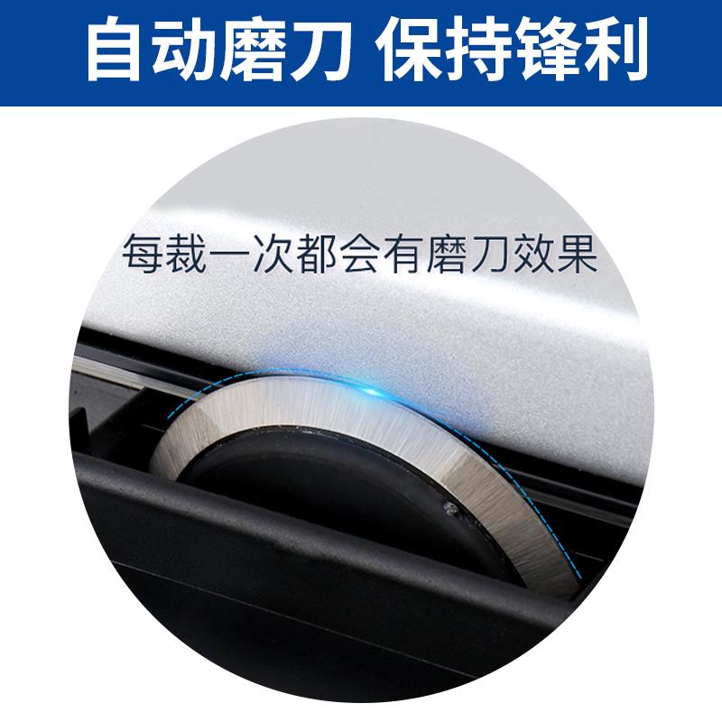 宝预小型切刀纸张PVC裁切机滚刀手动滚轮切刀1.米3寸裁纸刀 照片