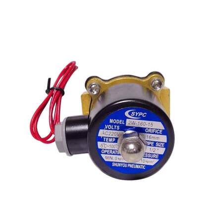 SYNC气动元件 2W160-15 DC24V 电磁阀铜体二通阀水阀4分牙