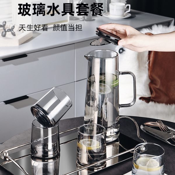 子家庭北欧简约茶杯杯子套装创意网红玻璃杯客厅喝水杯子待客家用