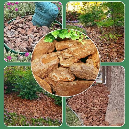 打磨松树皮有机覆盖物园林绿化可用厂家装饰园艺景观直销现货
