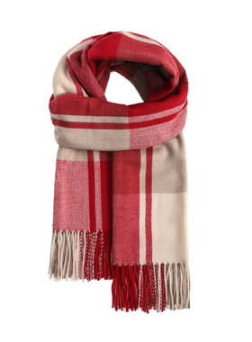 freerabbit II格子加厚保暖流苏 绒线围巾 男女同款情侣款