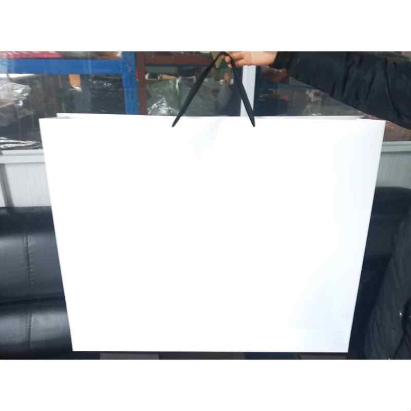 85*70*15超大号横款白卡纸袋礼品袋特大纯色包装袋子装油画婚