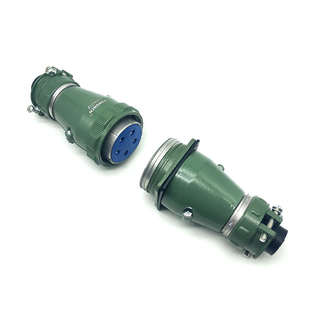 航空插头三相五线380V 5芯防水连接器电线电缆对接插头大电流100A