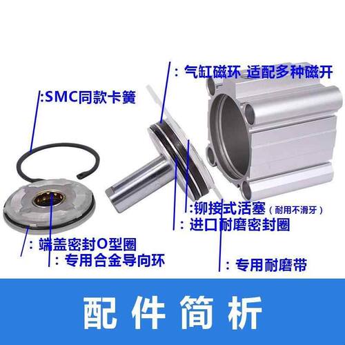 方形薄型气缸CQ2A CDQ2A63-10 15 20 25 30 40 50 75 80D 100DCMZ