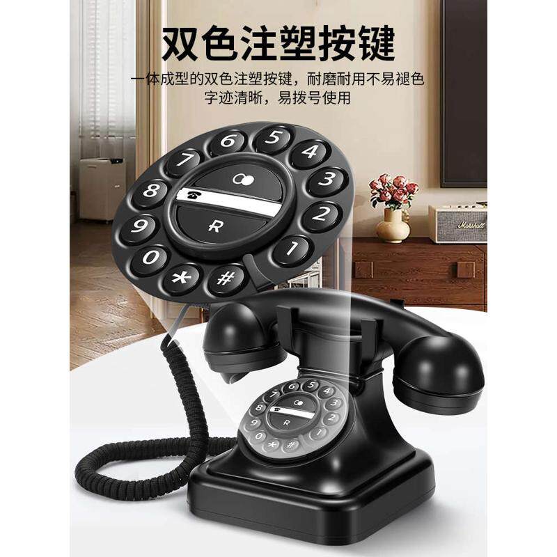 欧式复古电话机座机家用仿古电话机时尚创意老式工艺古董装饰电话
