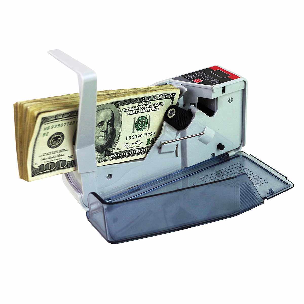 V40插电+电池迷你美元外币纸币点数钞机多国小型便携手持点钞机