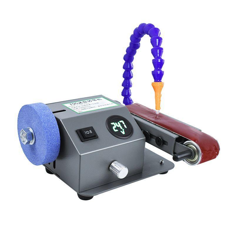 流动水冷磨刀机全自动小型电动水磨砂带机磨刀神器磨剪刀机器