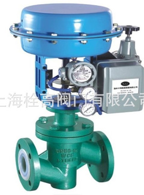 气动薄膜衬氟截止阀 J641F46-16C气动衬氟薄膜膜截止阀DN15-DN300