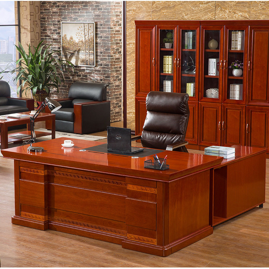 中式办公桌大班台 大气办公家具时尚老板 大班桌经理主管桌A-023
