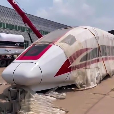 复兴号高铁仿真铁艺模型 网红动车组主题餐厅民宿 美陈道具成品