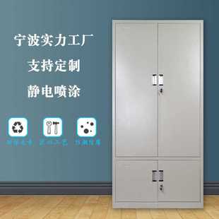 宁波厂家文件柜铁皮柜资料柜办公室财务档案凭证矮柜储物更衣柜子