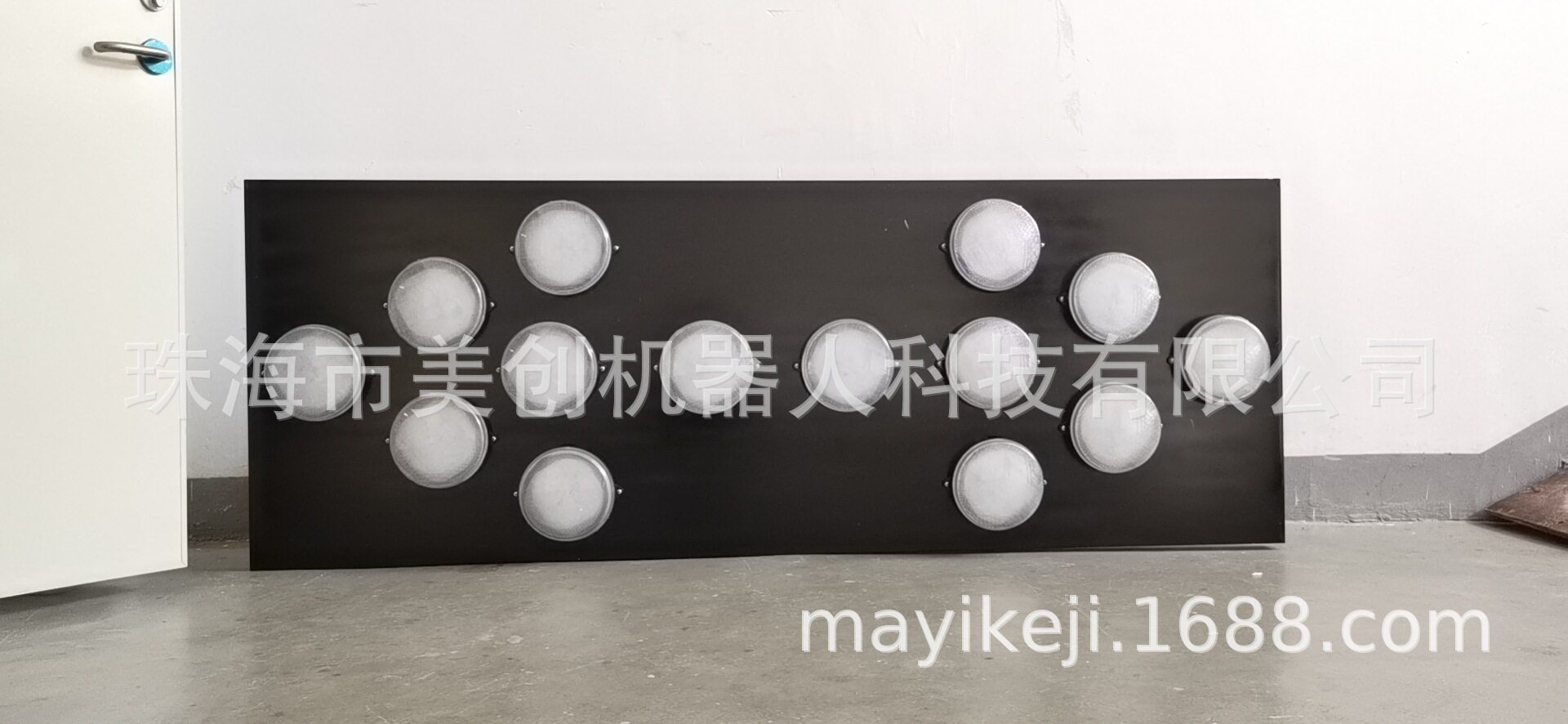 20CM15CM圆灯路牌LED发光牌洒水车扫地车显示牌