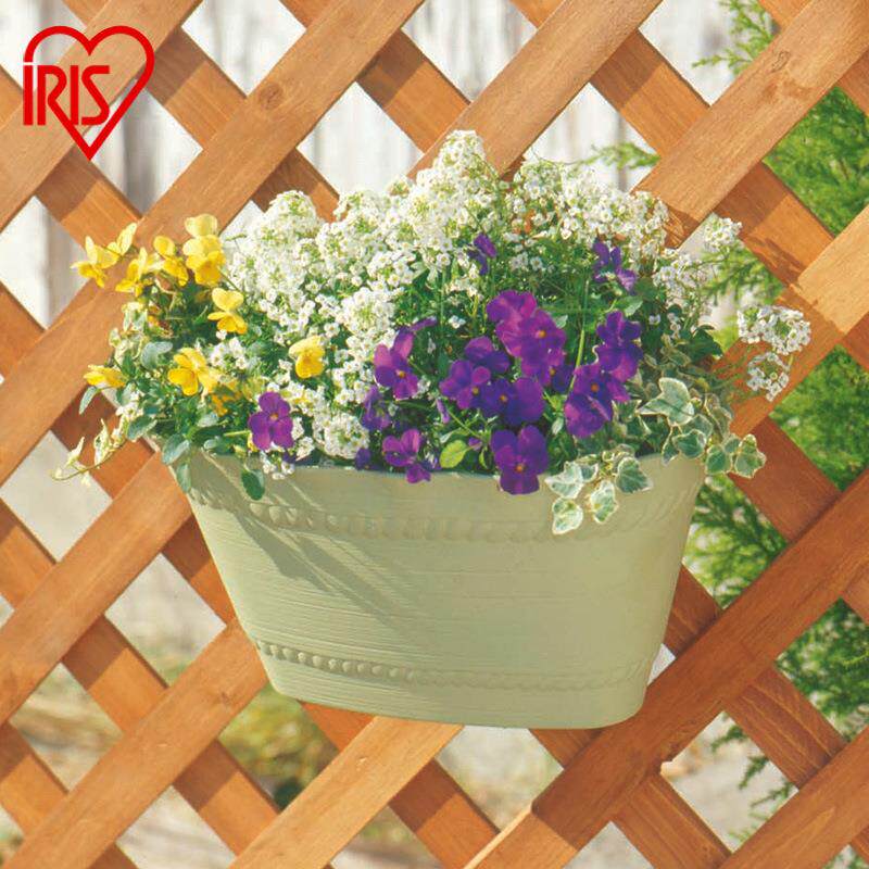 包邮爱丽思IRIS树脂壁挂花盆加厚塑料阳台多肉盆栽吊兰花盆