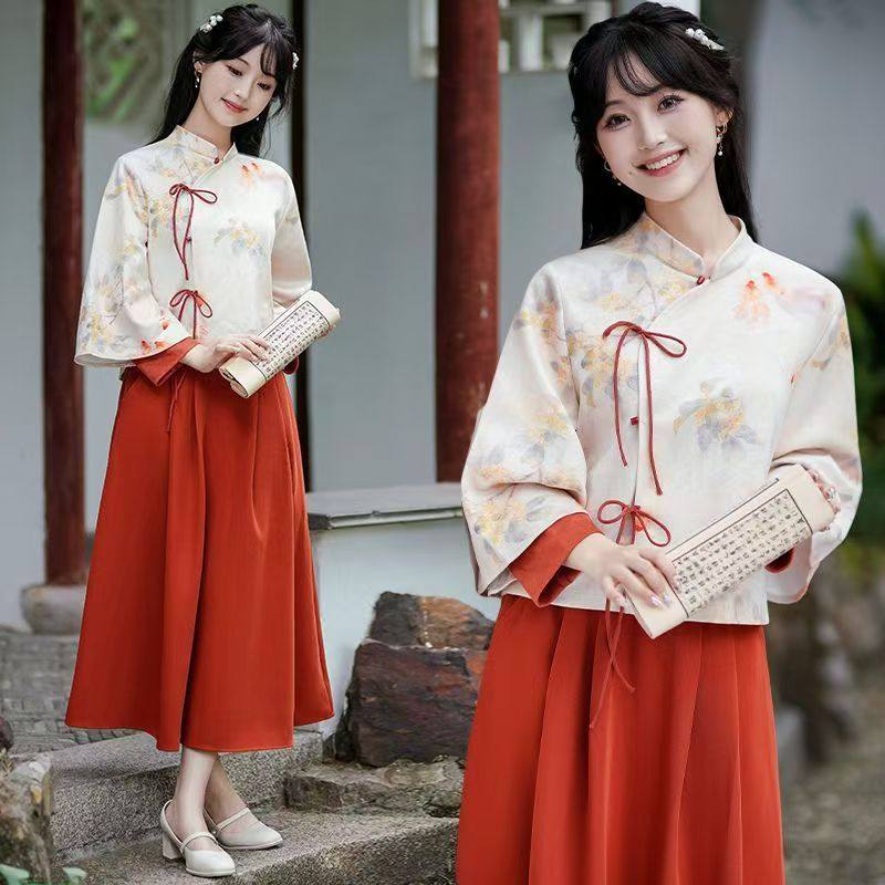 女款民国风汉服中国风伴娘服礼服