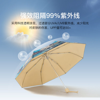 新款fulton富尔顿遮阳伞防紫外线女太阳伞小巧轻便防晒雨伞