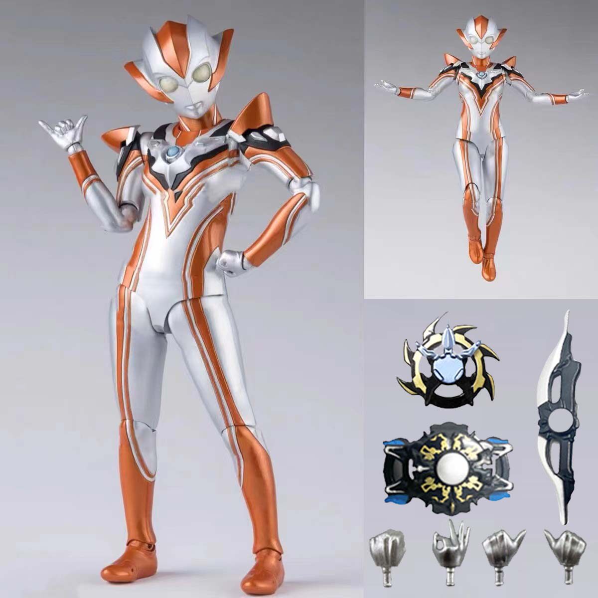SHF ULTIMATE ZERO 피규어 골드 샤이닝 제로 인형 TRIGA 슈퍼 이동식 관절 남성 장난감