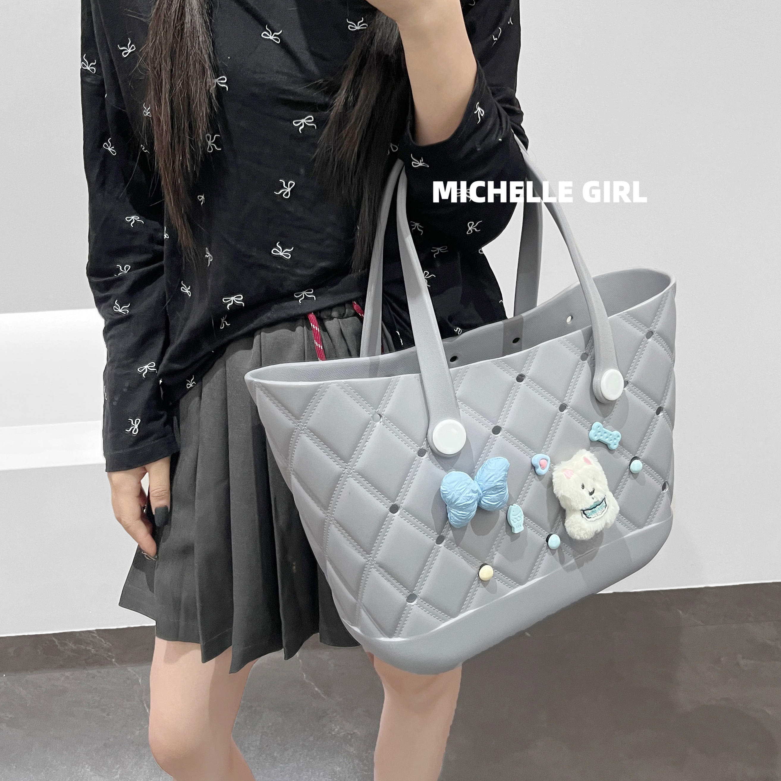 MG健身游泳通勤收纳EVA托特女包