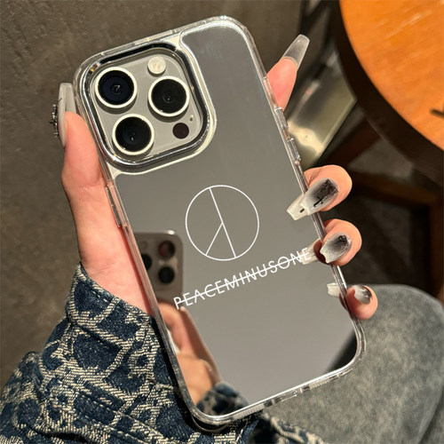 peaceminusone权志龙潮牌16promax手机壳镜面iphone17华为pura80适用Mate50苹果15日韩轻奢14Pro防摔xr硬壳xs