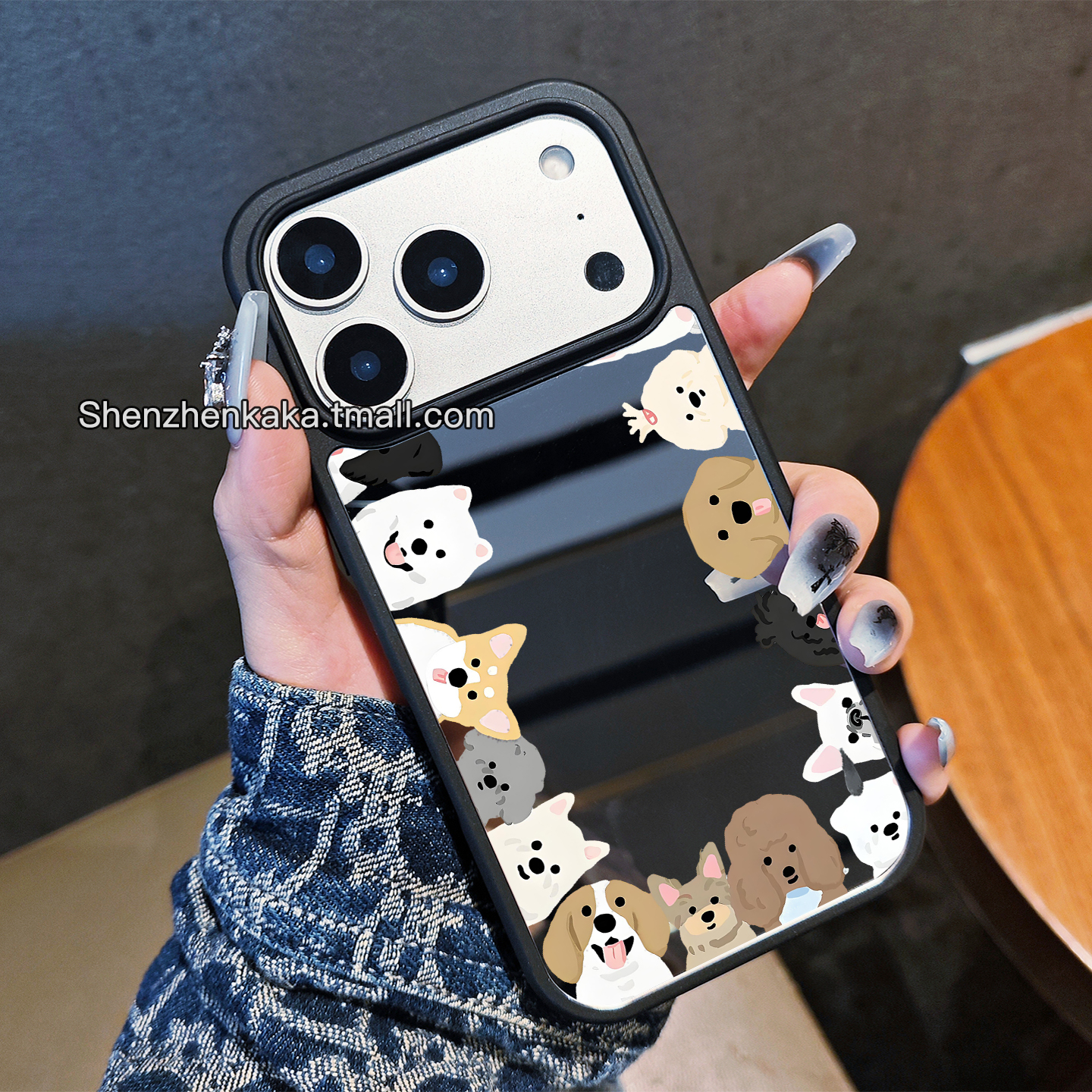 超萌宠物派对17promax手机壳Magsafe磁吸插画小狗适用iphone16日韩少女风15plus苹果13高档简约好看14promax