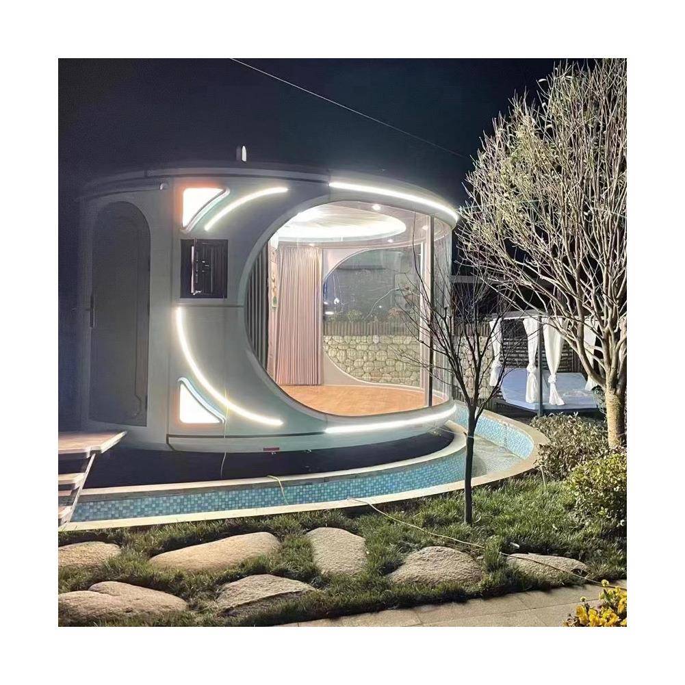 跨境直销创意太空舱民宿房户外景区露营星空房网红特色太空舱房子