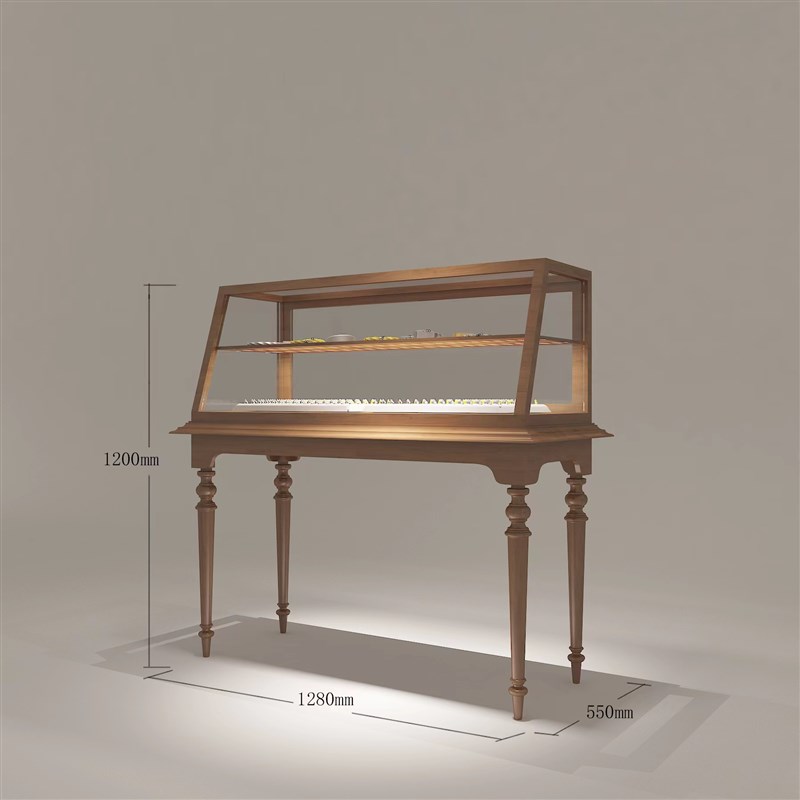 珠宝展示柜台饰品店玉器首饰中古展柜眼镜店博物馆翡翠玻璃柜