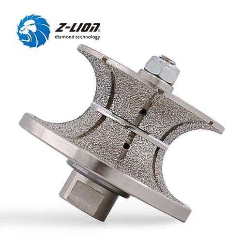 V型钎焊金刚石手提轮石材大理石磨边Full bull nose成型磨轮