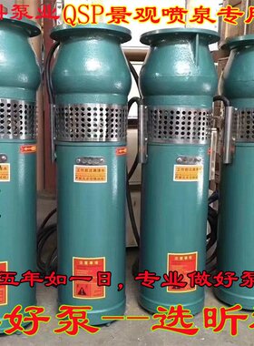杭州昕科QSP QSPF65-10-3KW涌泉喷泉泵现货 瀑布水井潜水泵选型