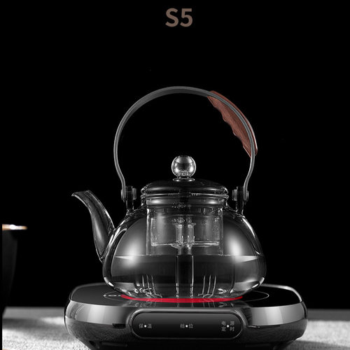 艾玛诗电陶炉煮茶器钛灰茶炉养生烧水壶煮茶炉新款S5小型超薄铁壶