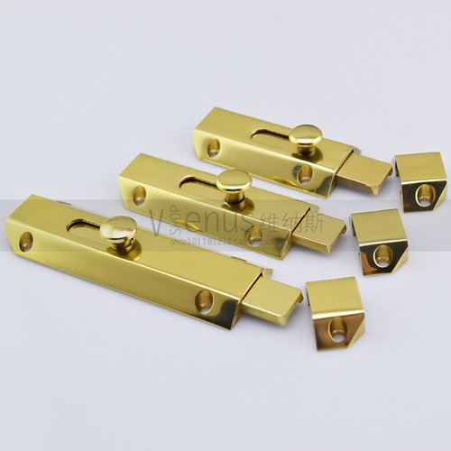 铜插销锁欧式防盗门木门大明装插销门扣门栓加长加厚