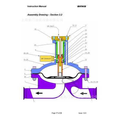 250087 膜片维修包104050平波器 BINKS 192474 平波器104050膜片